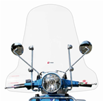 High windshield FACO for Vespa PX-PE-ARCOBALENO-MY-'11 complete with attachments