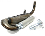 Escape de expansión simonini con silenciador de aluminio regenerable para vespa 50 l/r/n, 50 special