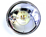 Parabola fanale vespa senza foro luce posizione - d.95, collo d.45 con supporto lampadine