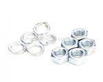 Kit 5 nuts + 5 spring washers for wheel rim, m8 hexagon 13
