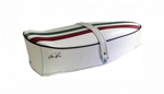 Sitzbank Vespa Super, 125VNB6T/GT/GTR/TS, 150VBB2T/GL/Sprint/Sprint V., 180SS zwei Personen, weiß, Trikolore