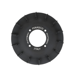 PINASCO "AIRFANNY" fan Vespa largeframe - MATT BLACK, CNC aluminum