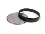 Kit ring and glass odometer BGM Vespa PX-PE ARCOBALENO - BLACK - FUME'