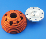 Cylinder head PARMAKIT " RED DEVIL " d.63 decomposable in aluminum,central spark plug Vespa  PX/GTR/TS/SPRINT V./COSA