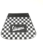 Paraspruzzi serigrafato con logo "VESPA"  bianco/nero a scacchi per Vespa