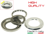 Serie calotta sterzo inferiore "HIGH QUALITY" con gabbia rulli VESPA 50 N, R, L, SPECIAL, 90, 125 VNB3T dal 061001, VNB4T..6T, SUPER, GT, GTR, TS, 150 VBB1T dal 82820, VBB2T, GL, SPRINT VLB1T, SPRINT VEL, 160GS, 180SS, 180-200 RALLY, PX-PE