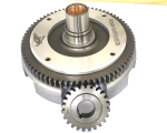 27 69 straight teeth gearbox with reinforced flexible coupling and Avional flange machined from solid