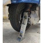 Cavalletto sostituzione ruota posteriore da 10 pollici per Vespa 50-125 PV/ET3/PK/XL/XL2 - acciaio inox