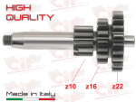 Ingranaggio multiplo cluster cambio tre marce per Vespa 50/90 - Z 10-16-20