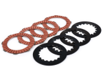 Juego discos de embrague, separadores de embrague incl. -BGM PRO TOURING acero- material Racing Red- Vespa Cosa2- adecuado para cestas de acoplamiento estándar de Vespa Cosa2/FL (1992-), PX (1995-), Superstrong, Scooter & Service, MMW, Ultrastrong