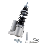 Amortiguador delantero SIP PERFORMANCE 2.0 para Vespa PK 50-125 XL, XL2, Automatica, cuerpo plata mate, muelle negro