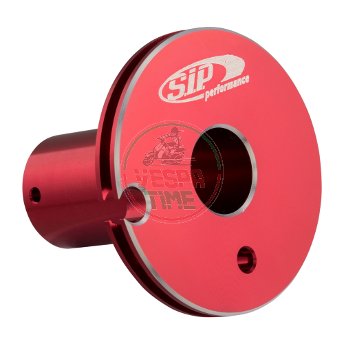 Camma comando cavo gas rapido SIP Quick Throttle Disc anodizzato rosso per Vespa 50 N/L/R 1°/S 1°/SR 1° (D)/90 1°/R/125/PV 1°/GT/GTR 1°/Super/TS 1°/GL/Sprint/V. 1°/Super 1°/180 Rally/SS