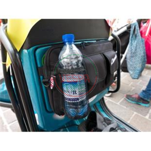 Tasche SIP Classic für Gepäckfach/Handschuhfach,Kunstleder, dunkelbraun, graubraun RAL8019 360x210x30 mm für Vespa