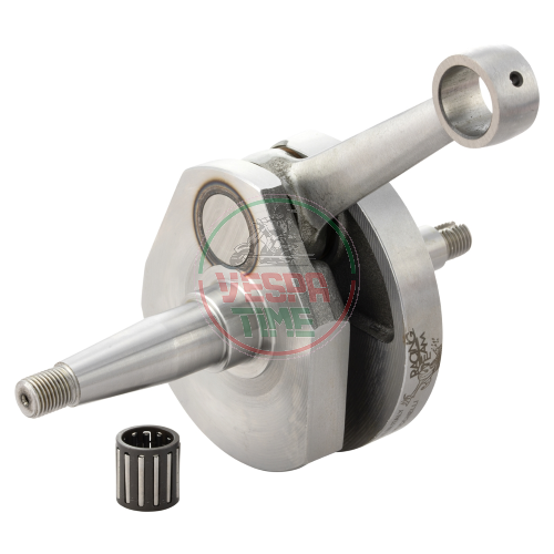 Cigüeñal Racing MAZZUCCHELLI for SIP modificado para encendido PX,elevación: 57.0,biela: 105.0mm,cono 20/25mm, M12,perno Ø 15mm para Vespa 125 VNB/GT/GTR 1°/Super/TS/150 VBA/VBB/T4/GL/Sprint/V 1°/Super 1°
