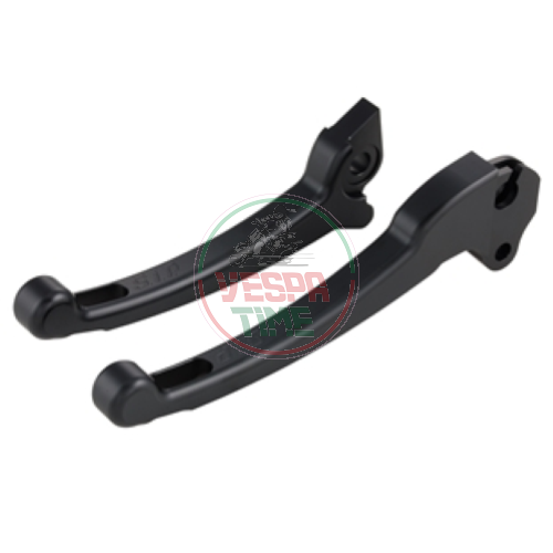 Coppia leve sportive SIP freno frizione in alluminio CNC anodizzato nero opaco, pompa freno GRIMECA per Vespa PX '98/MY/'11