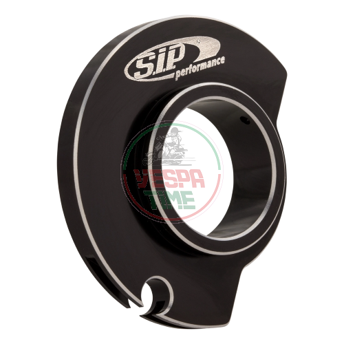 Camma comando cavo gas rapido SIP, Quick Throttle Disc anodizzato nero per Vespa 50 R 2°/S 2°/Special/SR (D) 2°/90 2°/100/125 PV 2°/ET3/GTR 2°/TS 2°/150 Sprint V. 2°/Super 2°/200 Rally 2°