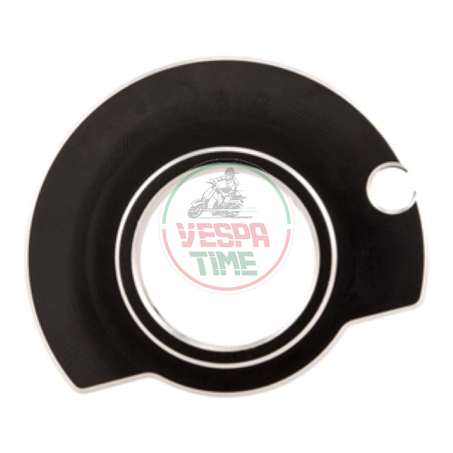Camma comando cavo gas rapido SIP, Quick Throttle Disc anodizzato nero per Vespa 50 R 2°/S 2°/Special/SR (D) 2°/90 2°/100/125 PV 2°/ET3/GTR 2°/TS 2°/150 Sprint V. 2°/Super 2°/200 Rally 2°