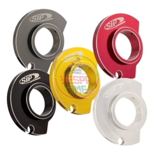 Camma comando cavo gas rapido SIP, Quick Throttle Disc anodizzato nero per Vespa 50 R 2°/S 2°/Special/SR (D) 2°/90 2°/100/125 PV 2°/ET3/GTR 2°/TS 2°/150 Sprint V. 2°/Super 2°/200 Rally 2°