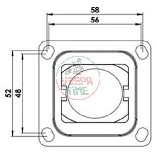 Valvula laminar ITALKIT Doble Prisma,8-válvulas para Vespa Smallframe