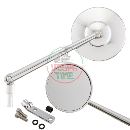 Mirror Standard SIP SERIES PORDOI for mounting at handlebar lower part right or left,aluminium CNC,chrome 170mm