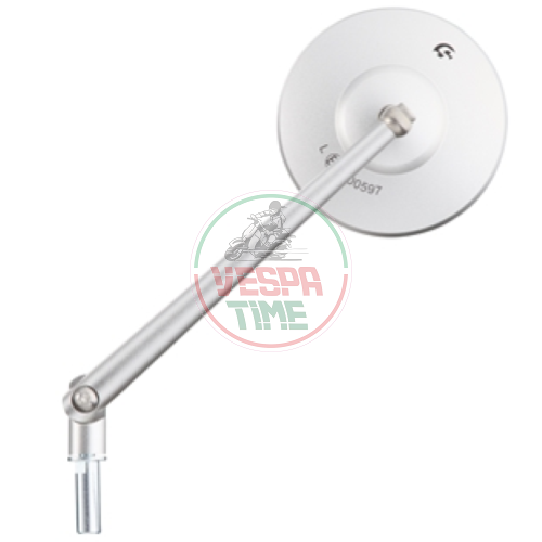 Espejo estándar SIP SERIES PORDOI para montaje en la cubierta del cabezal de mando derecha o izquierda,para Vespa PK50-125 XL/PX80-200 E Lusso/'98/MY/'11 ,aluminio CNC,mate 170mm