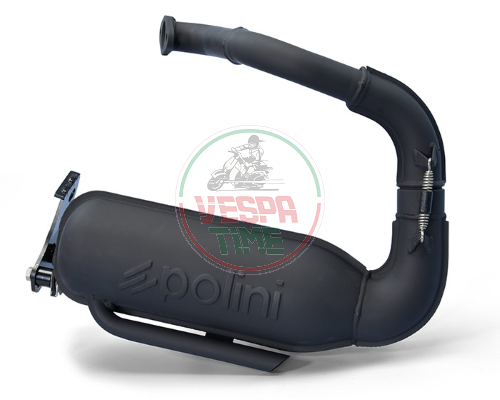 Rennauspuff POLINI ORIGINAL Vespa 50/90/125 Primavera/ET3, für Zylinder 125 ccm und größer