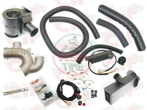 Heating kit with aluminum niche for SITO muffler for APE 50 - P 50 - FL2  - APE 50 - APE 50 EUROPA - APE 50 CATALITICI - APE 50 MIX  - EURO2