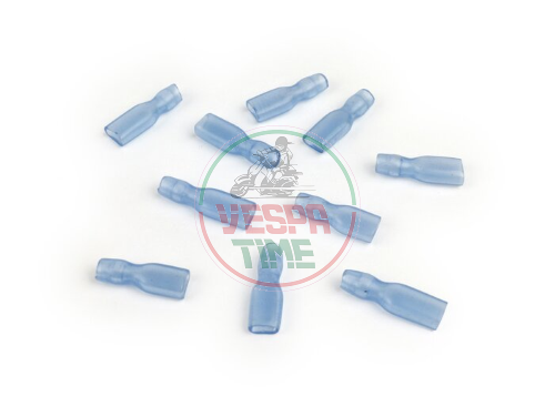 Tubo aislante para terminal cable -plano hembra 4.8mm Ø=0,5-1,0mm²- DIN 46248 - 10 unidades