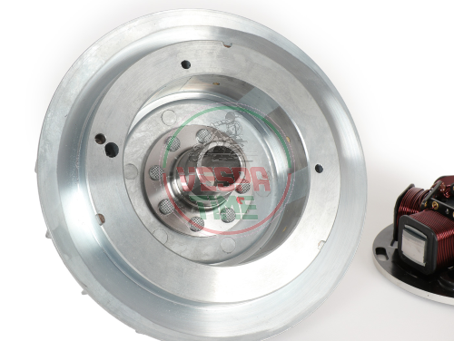 Accensione -BGM PRO 12V Touring- Conversione ad accensione elettronica - Vespa P125X/P200E (1977-1983, modelli con indicatori, regolatore di tensione, senza batteria) - P125X (VNX1T), P150X (VLX1T), P200E (VSX1T)