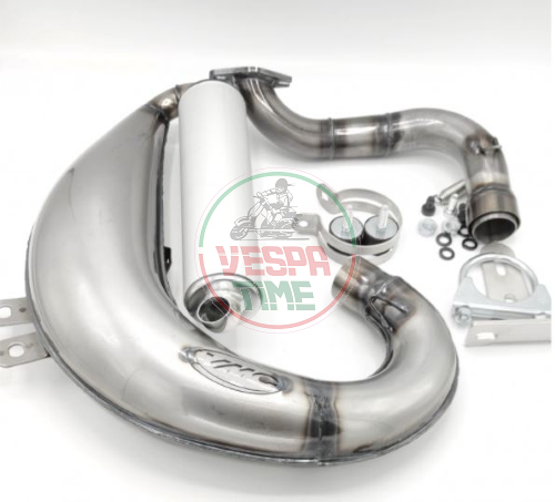 Rennsportauspuff VMC TORK - S, für Vespa 50/90/125 Primavera/ET3, Auspuffkrümmer 32mm