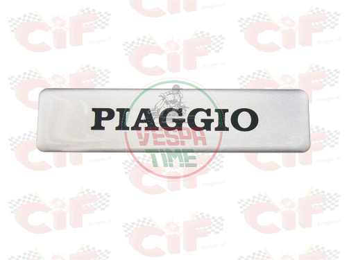 TARGHETTA "PIAGGIO" RESINATA ADESIVA PER SERBATOIO CIAO PX