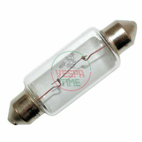Bombilla tubular 6V 18W, medidas 15x43