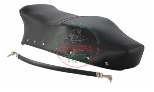 Copertura sella AQUILA CONTINENTALE per Vespa 150GS VS2T-VS3T, blu scuro, completa di cinghia - TOP QUALITY