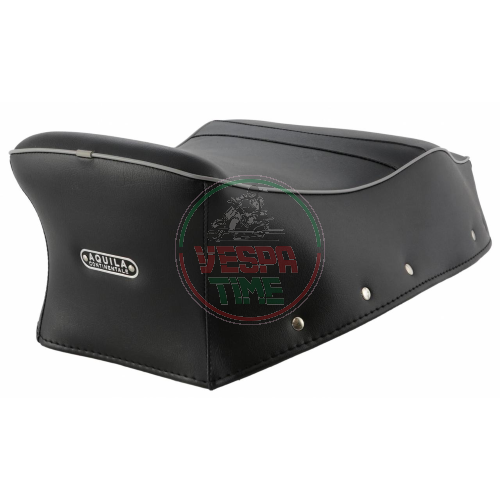 Funda de asiento AQUILA CONTINENTALE Vespa 150GS VS4T, azul oscuro, completo con correa