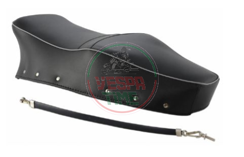 Funda de asiento AQUILA CONTINENTALE Vespa 150GS VS4T, azul oscuro, completo con correa