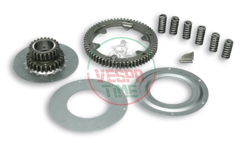 Rapporti primaria allungata pinasco 23-64 vespa, denti dritti, 6 molle per Vespa 125/150 VNB/GT/GTR/TS/Super/VBB/GL/SPRINT/SPRINT V/PX/COSA
