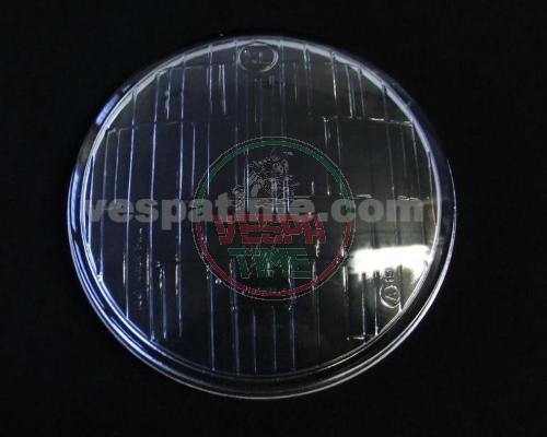 Glass siem headlamp real glass 115 mm - Vespa 90-125 Primavera-ET3, 125-150 SUPER