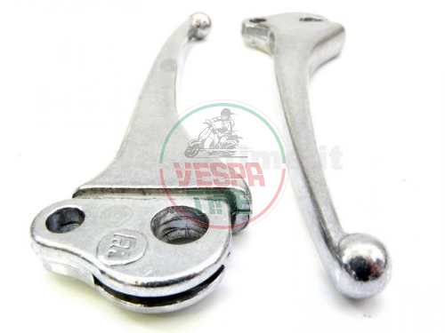 Brake-clutch lever and grip kit for Vespa PX/PE ARCOBALENO, complete with fixing screws