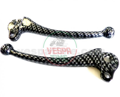Pair of levers brake clutch with ball, Vespa PX/PE 125/150/200, 125 GTR/TS, 150 Sprint Veloce, 180/200 Rally
