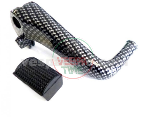 Bremspedal für Rückbremse Vespa VNB-VBA-VBB, Super, GT/GTR/TS, Sprint, Sprint V., Rally, CARBON LOOK