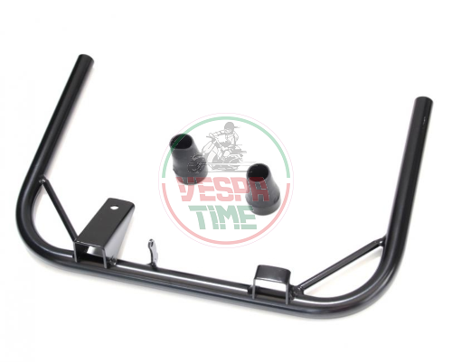 Central stand black ø 22 with rubber kit for vespa px/pe/arcobaleno all series