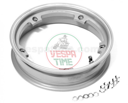 Llanta rueda tubeless con canal 2,10-10 gris