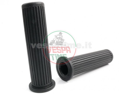 Kit de manetas de freno y embrague y puños negros para Vespa PX/PE ARCOBALENO, completo con tornillos de fijación.