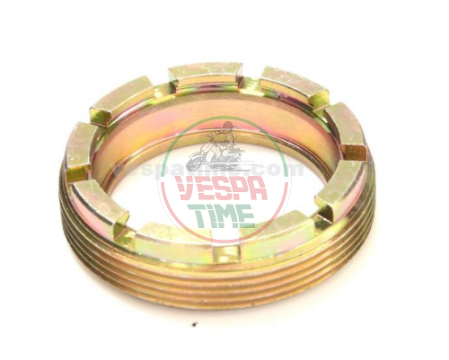 Dado a castello con 8 intagli cuscinetto albero cambio per Vespa vna/vnb/gt/gtr, 150 vba/vbb/gl/sprint/sprint v., 180 rally