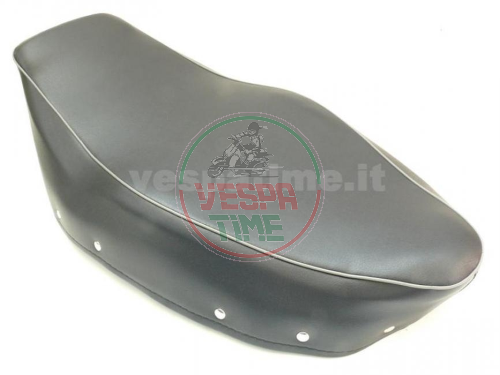 Copertura sella AQUILA CONTINENTALE per Vespa 150GS VS5T, blu scura - completa di cinghia - TOP QUALITY