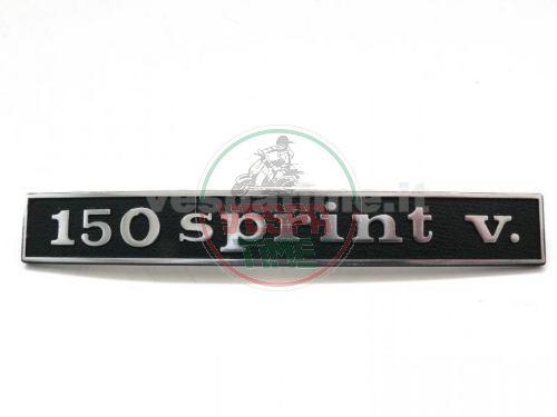 Plakette hinten „SPRINT VELOCE“ aus Metall - Vespa 150 sprint vel. dal 01726510