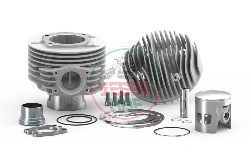 Cilindro MALOSSI MHR 177cc, d.63 in alluminio Vespa PX 125-150 - corsa 57 con traversino