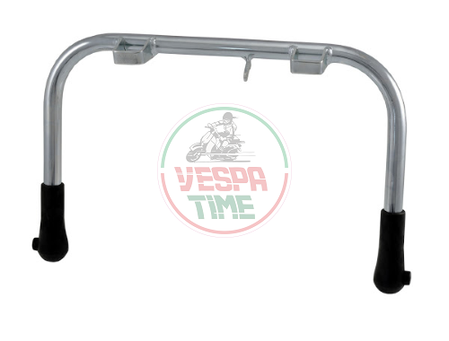 Caballete central cromado ø 20 equipado con gomas para vespa 125 vnb2t 09001vnb6t, 125/150 super, 150 vbb1t, 150 vbb2t