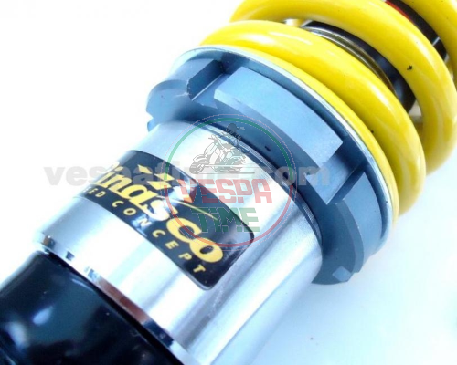 Front shock absorber PINASCO adjustable Vespa 50-90-125 PRIMAVERA/ET3, PK50S - YELLOW