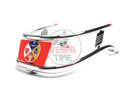 Bumper for chrome-plated/red mudguard Vespa SUPER, GT-GTR-TS, SPRINT, 160GS, 180SS, RALLY